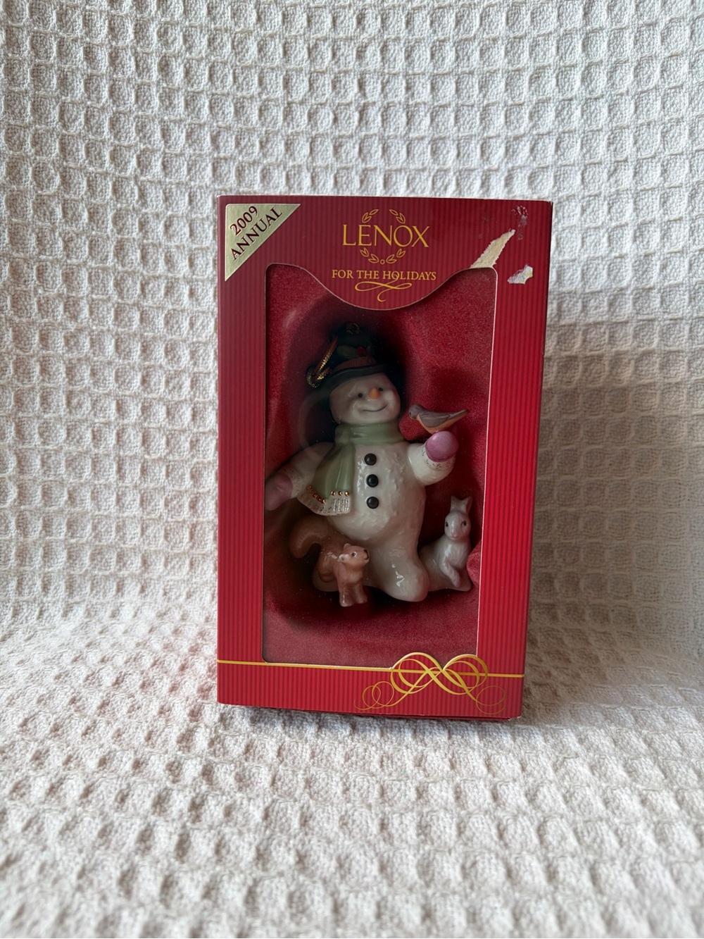 Lenox 2009 Snowy Friends Ornament New Old Stock